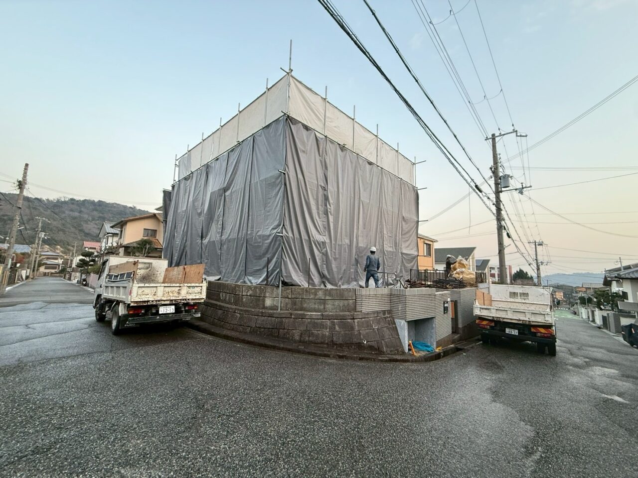 【解体工事】若草町　木造二階建て　解体中-2